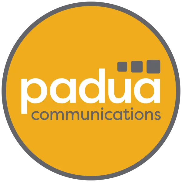 Padua Communications Logo Yellow